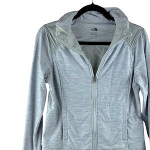 The North Face Insulated Heather Gray Full-Zip Sweater with Pockets Size Medium